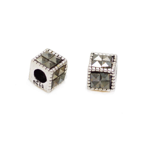 Vintage Unique 925 Sterling Silver Spacer Bead for Jewelry Making