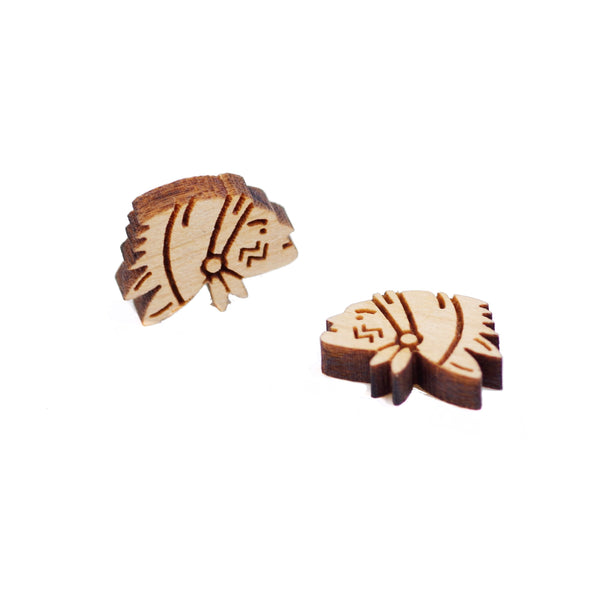 8 Pcs Character Charm - Wooden Jewelry Making Supplies