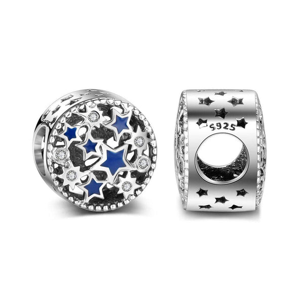 Authentic Pandora Blue Star Charm Spacer Bead