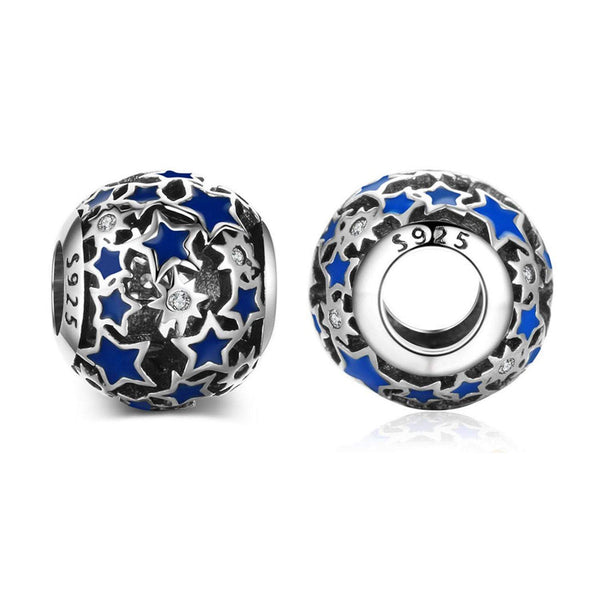 Authentic Pandora Blue Star Charm Spacer Bead