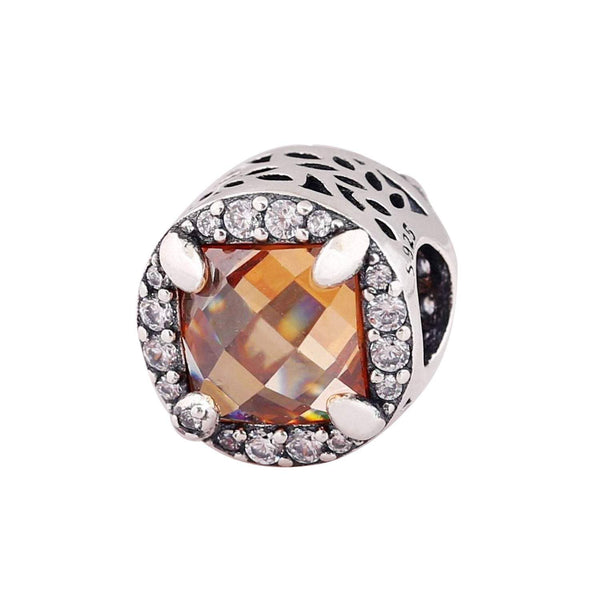 Authentic Pandora Brown Glow Charm Spacer Bead