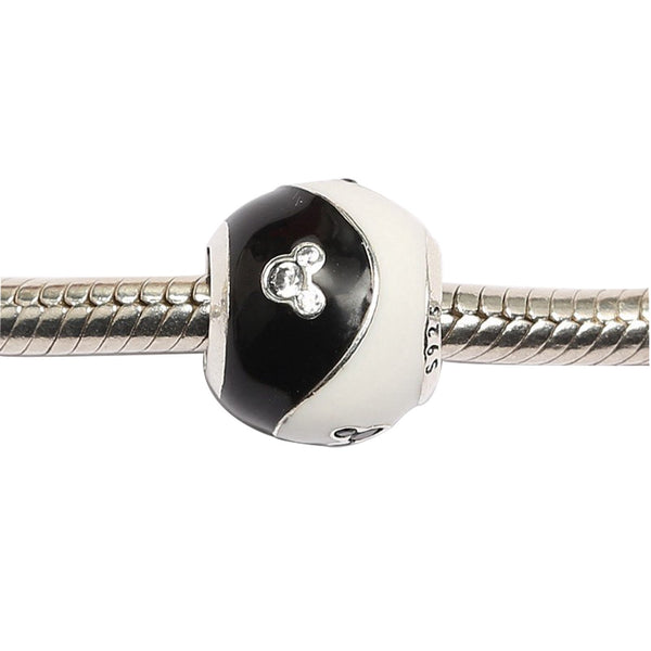 Authentic Pandora Charm Black and White Mickey Mouse Bead