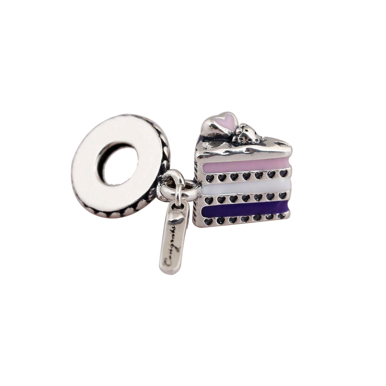 Birthday Cake Pandora Charm 925 Sterling Sliver Spacer Bead Fits Pandora Bracelet