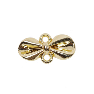 4 Pcs Gold Plate Bow Connector Earring Material Kit