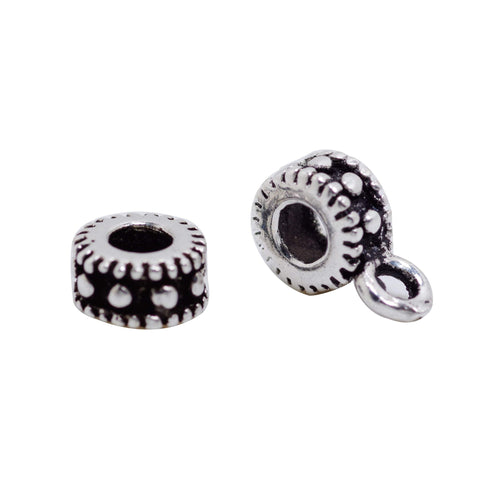 4 Pcs Vintage 925 Sterling Silver Spacer Bead