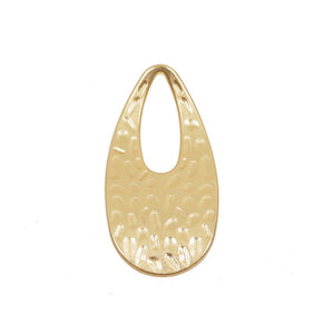 2 Pcs Matt Gold Plate Irregular Charm Earring Material Kit