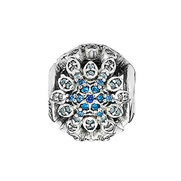 Snowflake Pandora Charm 925 Sterling Sliver Spacer Bead Fits Pandora Bracelet
