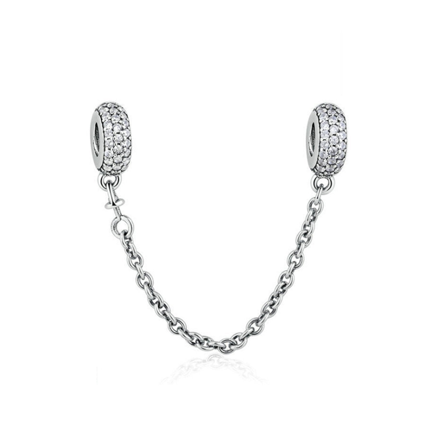 Pave Inspiration Safety Chain Fits Pandora Bracelet