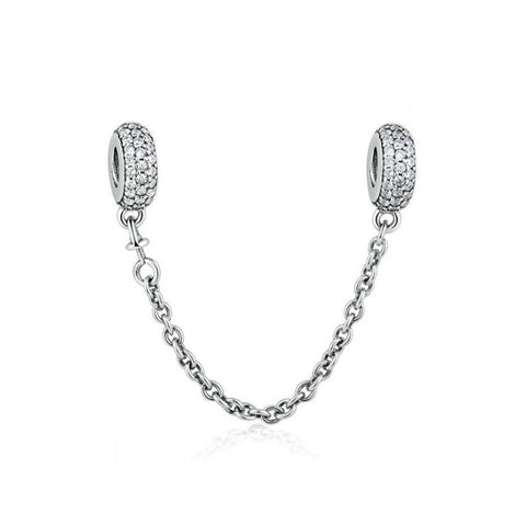 Pave Inspiration Safety Chain Fits Pandora Bracelet