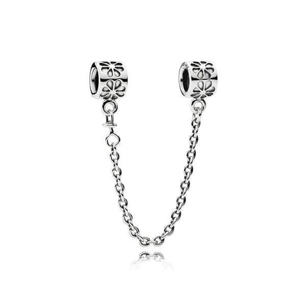 Daisy Flower Pandora Safety Chain Fits Pandora Bracelet