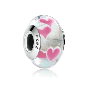 Heart Pandora Charm 925 Sterling Sliver Spacer Bead Fits Pandora Bracelet