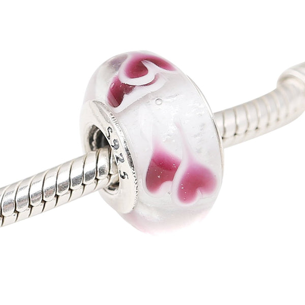 Heart Pandora Charm 925 Sterling Sliver Spacer Bead Fits Pandora Bracelet