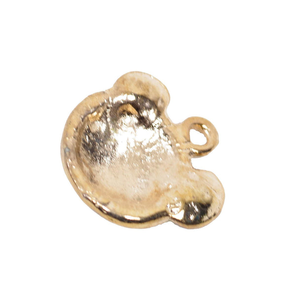 10 Pcs Yellow Bear Enamel Charm Craft Supplies
