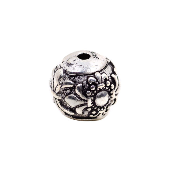 Vintage 925 Sterling Silver Round Spacer Bead