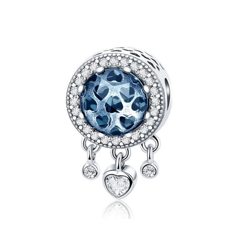 925 Sterling Silver Blue Charm Fits Pandora Bracelet