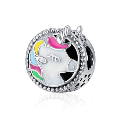 925 Sterling Silver Unicorn Charm Fits Pandora Bracelet