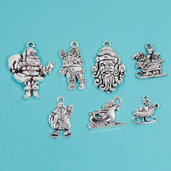 50 Pcs Bulk Wholesale Christmas Charms