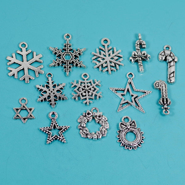 50 Pcs Bulk Wholesale Christmas Charms