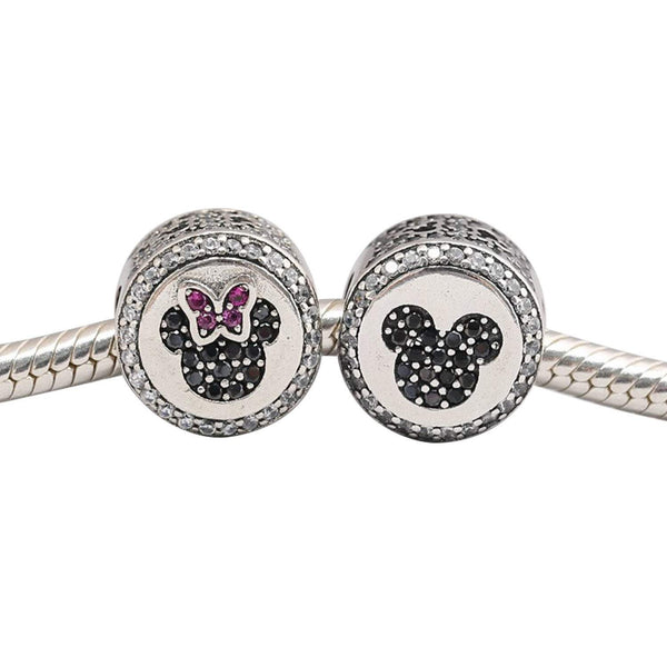 Authentic Pandora Charm Mickey Minnie Mouse Bead