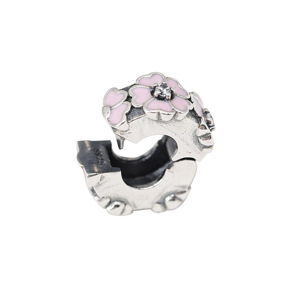 Flower Pandora Stopper Bead 925 Sterling Sliver Spacer Bead Fits Pandora Bracelet