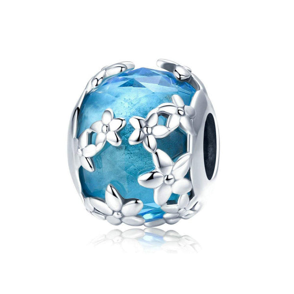 925 Sterling Silver Daisy Charm Bead for Bracelet Pendant