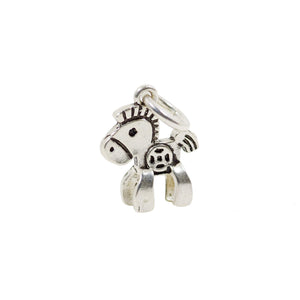 Vintage 925 Sterling Silver Horse Charm with Close Jump Ring