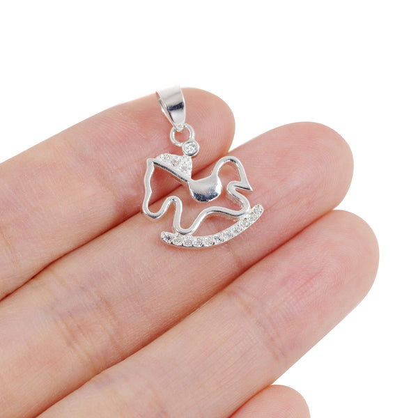 925 Sterling Silver Horse Charm for Jewelry Making