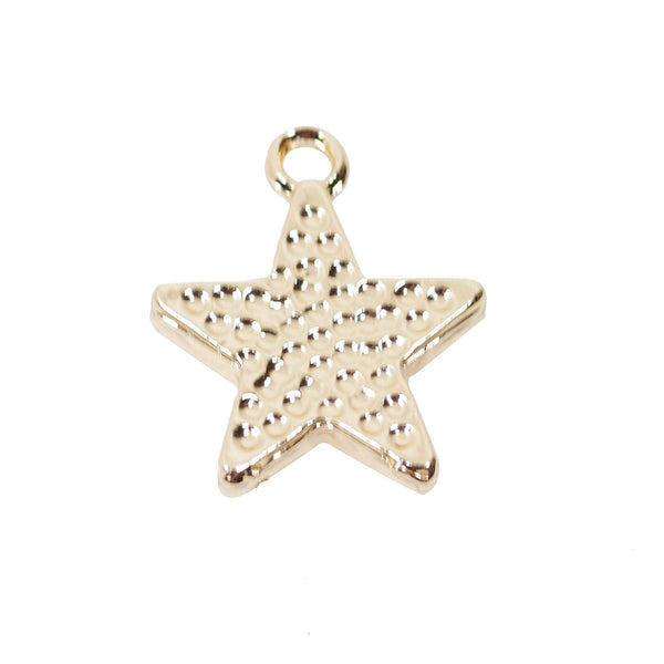 4 Pcs Gold Plated Star Charm for Jewelry Making