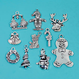 10 Pcs Bulk Wholesale Christmas Charms