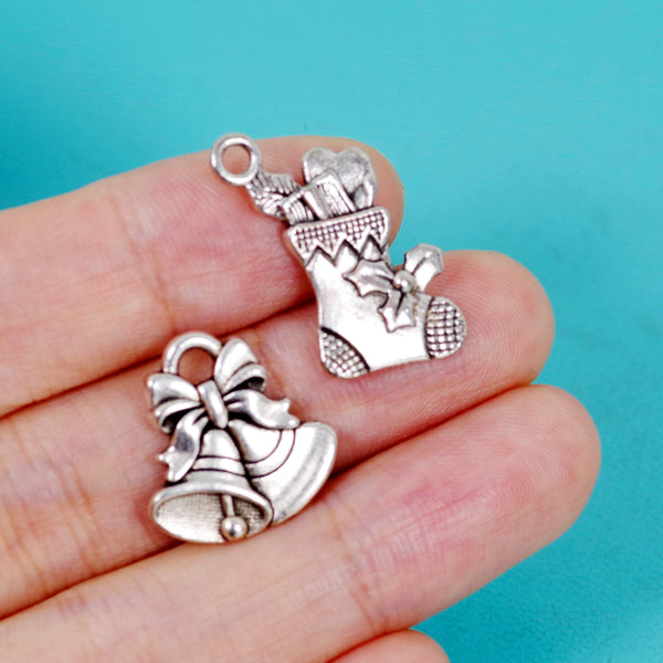 10 Pcs Bulk Wholesale Christmas Charms