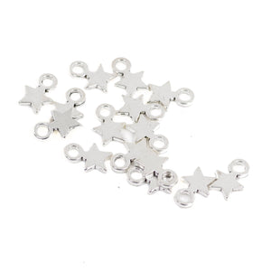 25 Pcs Little Star Charm Antique Alloy Jewelry Pendant