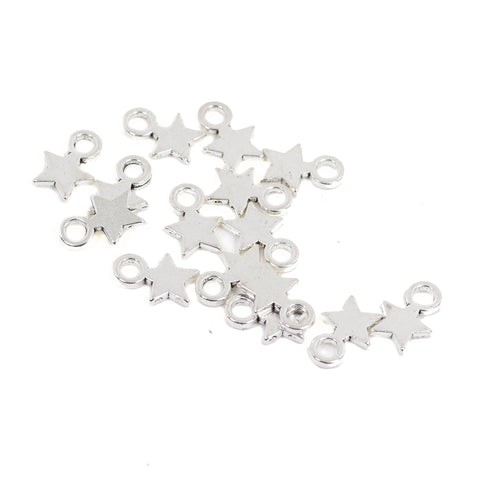 25 Pcs Little Star Charm Antique Alloy Jewelry Pendant