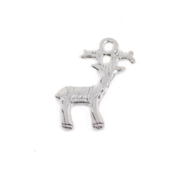 10 Pcs Deer Christams Charm Antique Alloy Jewelry Pendant