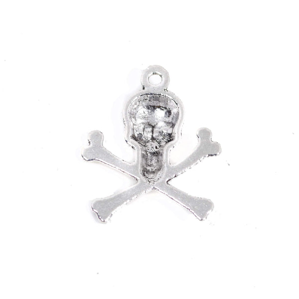 6 Pcs Vintage Skull Charm Antique Alloy Jewelry Pendant