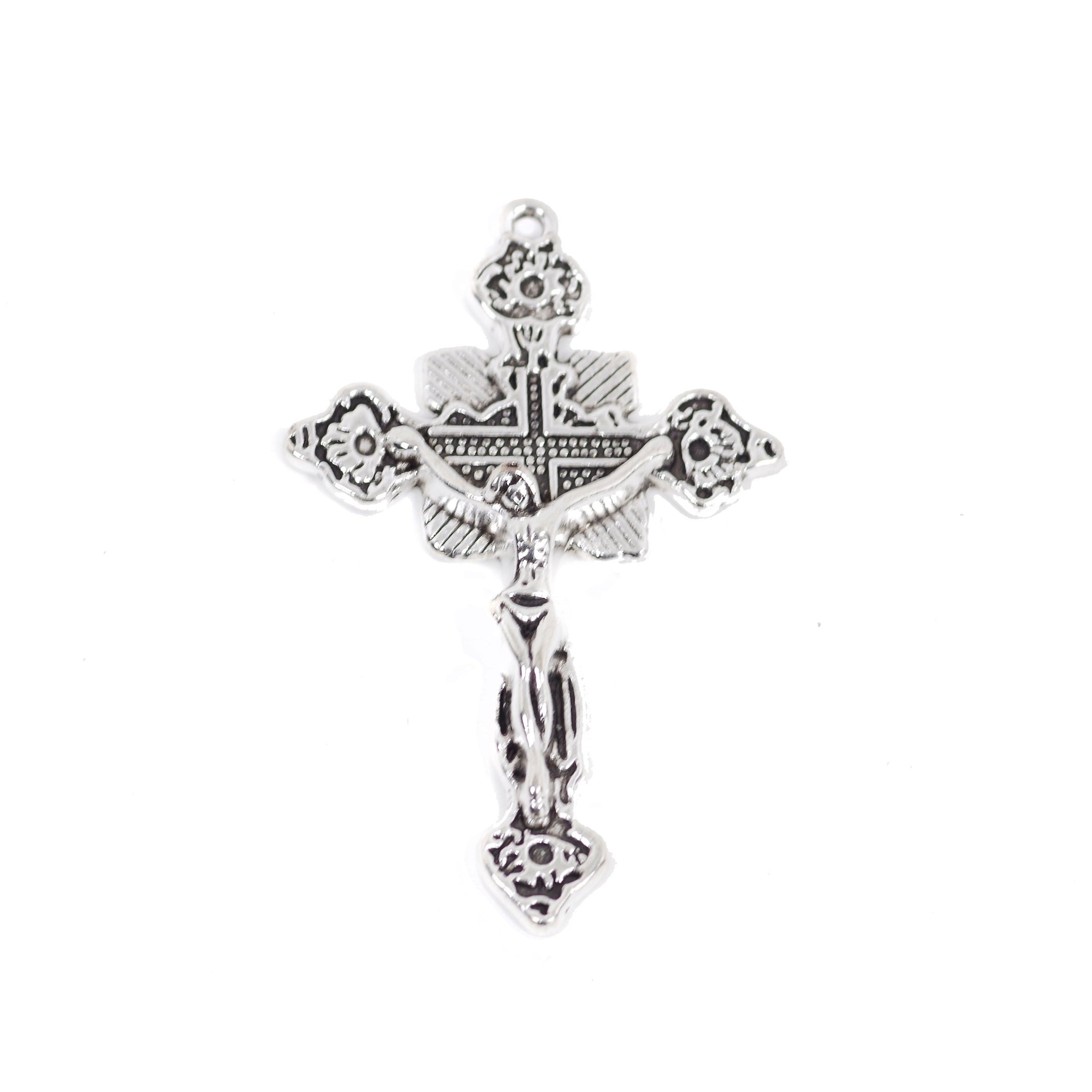 4 Pcs Vintage Cross Charm Antique Alloy Jewelry Pendant