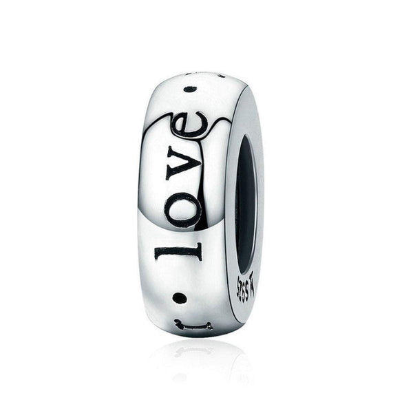 925 Sterling Silver Love Forever Charm Bead for Bracelet Pendant