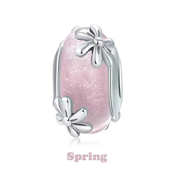 925 Sterling Silver Season Charm Bead for Bracelet Pendant