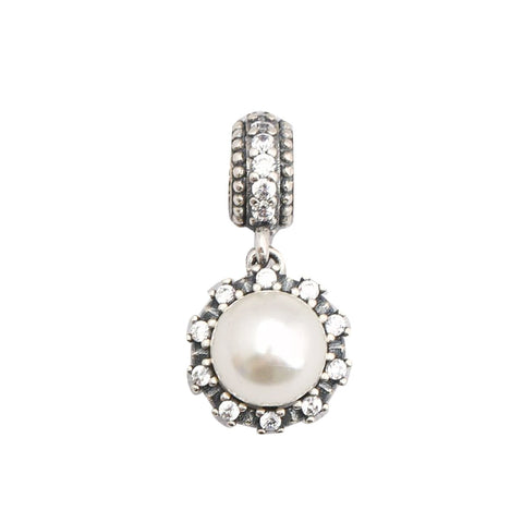 925 Sterling Sliver Pearl Charm