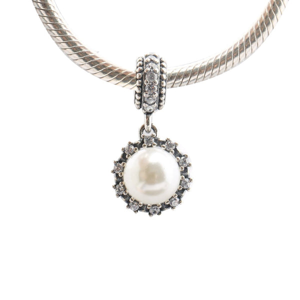 925 Sterling Sliver Pearl Charm