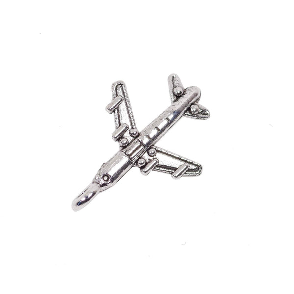 10 Pcs Vintage Air Plane Charm Antique Alloy Jewelry Pendant