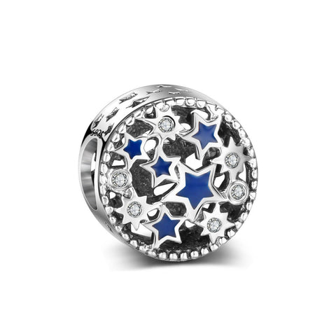 Authentic Pandora Blue Star Charm Spacer Bead