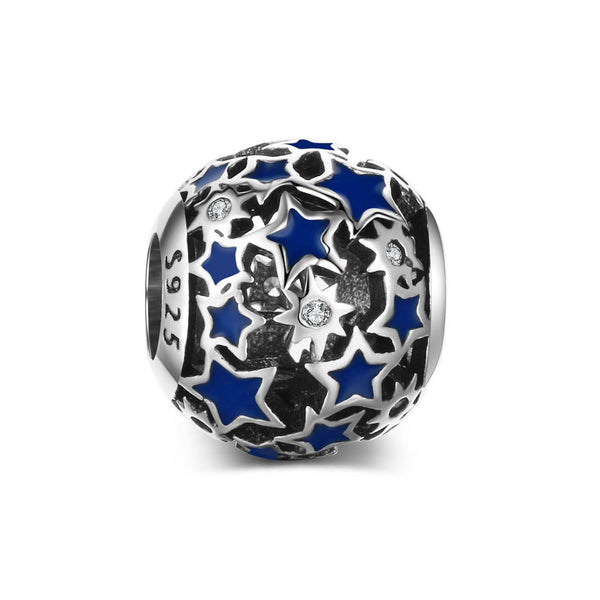 Authentic Pandora Blue Star Charm Spacer Bead