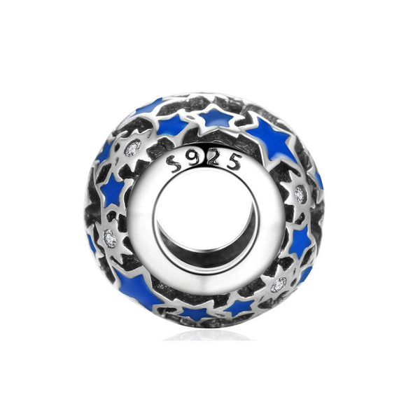 Authentic Pandora Blue Star Charm Spacer Bead