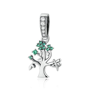 925 Sterling Silver Tree Charm Bead for Bracelet Pendant