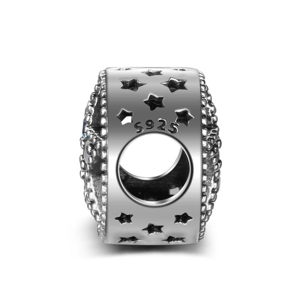 Authentic Pandora Blue Star Charm Spacer Bead