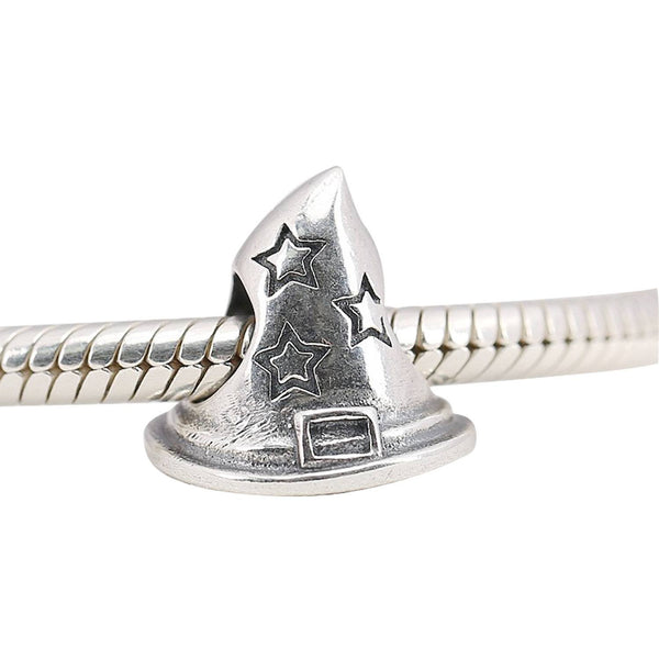 925 Sterling Silver Disney Magic Hat Charm Bead for Bracelet Pendant