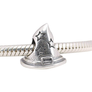 925 Sterling Silver Disney Magic Hat Charm Bead for Bracelet Pendant