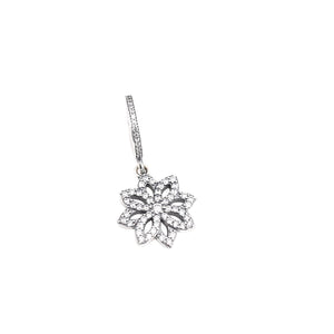 Authentic Pandora Charm Snowflake Bead