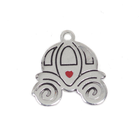 2 Pcs Pumpkin Car Stainless Steel Charm