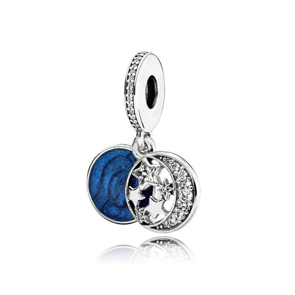 Blue Star Pandora Charm 925 Sterling Sliver Spacer Bead Fits Pandora Bracelet